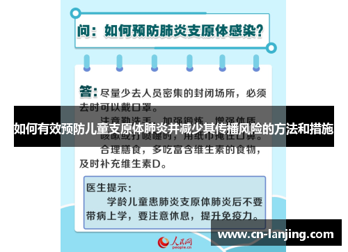 如何有效预防儿童支原体肺炎并减少其传播风险的方法和措施