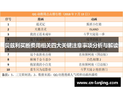 贝兹利买断费用相关四大关键注意事项分析与解读